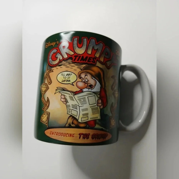 Disney Grumpy Time's coffee tea mug 16 ounces Snow White Disney store - Picture 1 of 6